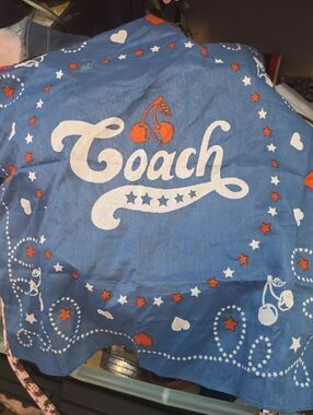 Coach cherry scarf